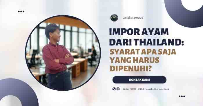 Impor Ayam dari Thailand Syarat Apa Saja Yang Harus Dipenuhi